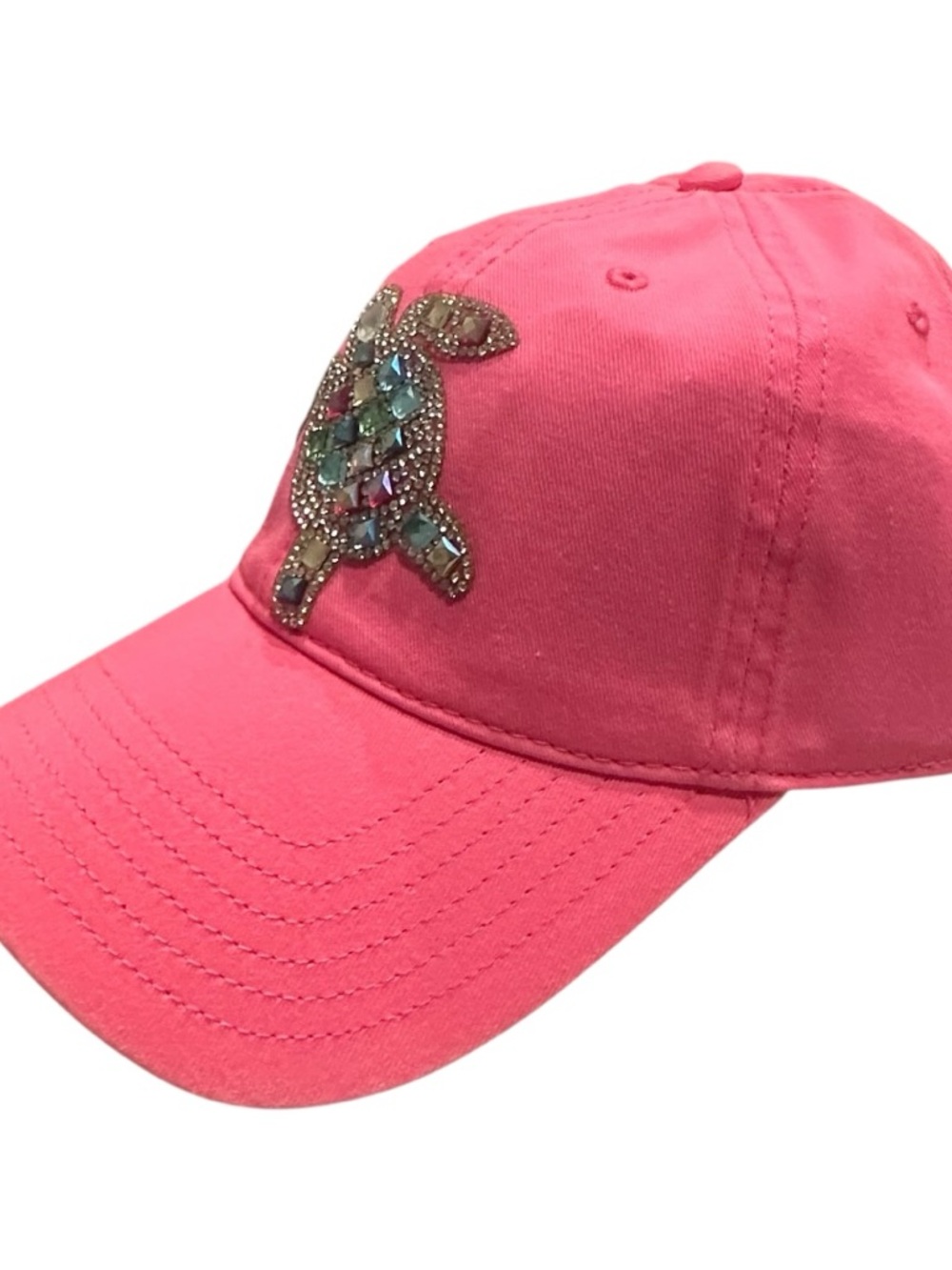 Alabama Girl Pink Rhinestone Turtle Baseball Cap - Picture 3 of 6